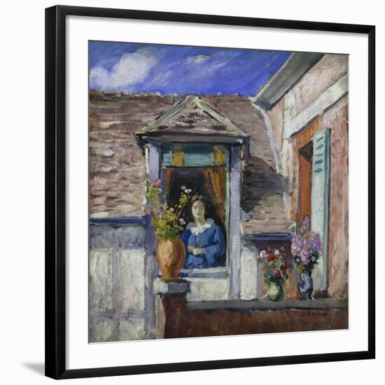 Woman at the Window-Henri Lebasque-Framed Giclee Print