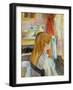 Woman at the Window-Henri de Toulouse-Lautrec-Framed Giclee Print