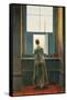 Woman at Window-Caspar David Friedrich-Framed Stretched Canvas