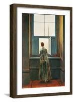 Woman at Window-Caspar David Friedrich-Framed Giclee Print