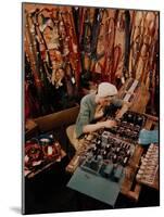 Woman at Work in General Electric Factory-Alfred Eisenstaedt-Mounted Photographic Print