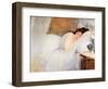 Woman Awakening, 1876-Eva Gonzales-Framed Giclee Print