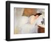 Woman Awakening, 1876-Eva Gonzales-Framed Giclee Print