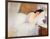 Woman Awakening, 1876-Eva Gonzales-Framed Giclee Print