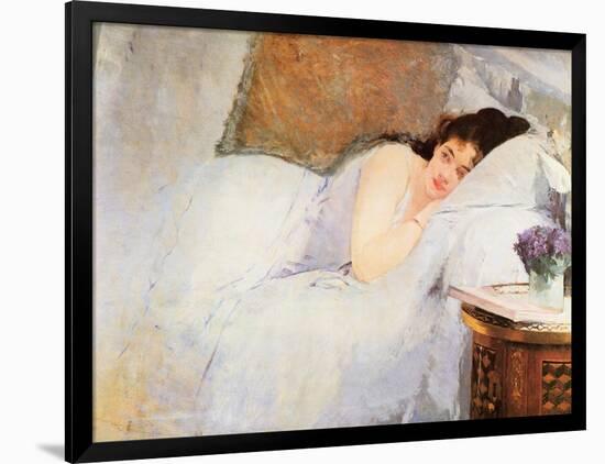 Woman Awakening, 1876-Eva Gonzales-Framed Giclee Print