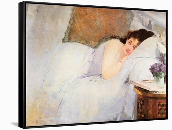 Woman Awakening, 1876-Eva Gonzales-Framed Stretched Canvas