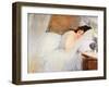 Woman Awakening, 1876-Eva Gonzales-Framed Giclee Print