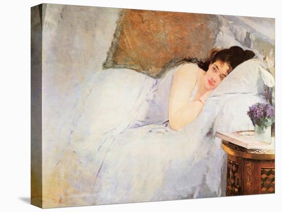 Woman Awakening, 1876-Eva Gonzales-Stretched Canvas
