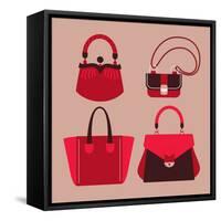 Woman Bags-yemelianova-Framed Stretched Canvas