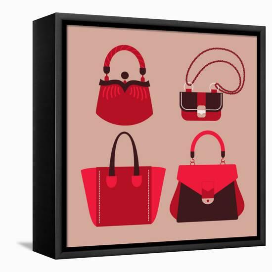 Woman Bags-yemelianova-Framed Stretched Canvas