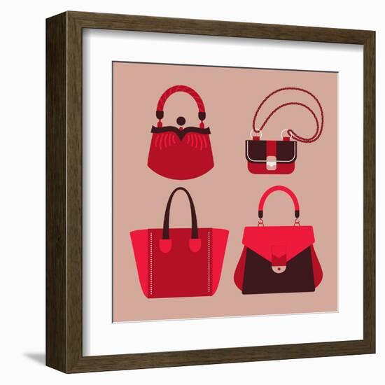 Woman Bags-yemelianova-Framed Art Print