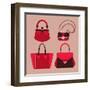 Woman Bags-yemelianova-Framed Art Print