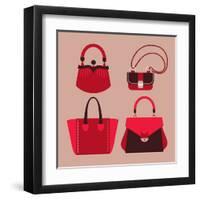 Woman Bags-yemelianova-Framed Art Print