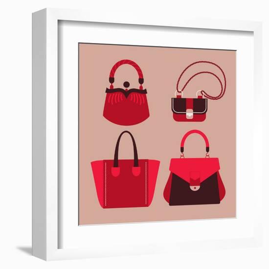 Woman Bags-yemelianova-Framed Art Print