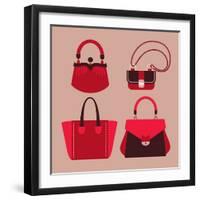 Woman Bags-yemelianova-Framed Art Print