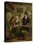 Woman Baking Pancakes-Adriaan De Lelie-Stretched Canvas