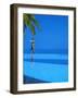 Woman Balancing on Edge of Infinity Pool, Maldives, Indian Ocean-Papadopoulos Sakis-Framed Photographic Print