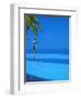 Woman Balancing on Edge of Infinity Pool, Maldives, Indian Ocean-Papadopoulos Sakis-Framed Photographic Print