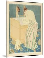 Woman Bathing, 1890-1-Mary Cassatt-Mounted Giclee Print