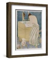 Woman Bathing, 1890-91-Mary Cassatt-Framed Premium Giclee Print