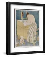 Woman Bathing, 1890-91-Mary Cassatt-Framed Premium Giclee Print