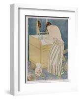 Woman Bathing, 1890-91-Mary Cassatt-Framed Premium Giclee Print