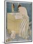Woman Bathing, 1890-91-Mary Cassatt-Mounted Premium Giclee Print