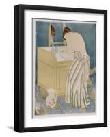 Woman Bathing, 1890-91-Mary Cassatt-Framed Giclee Print