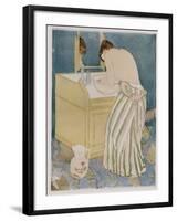 Woman Bathing, 1890-91-Mary Cassatt-Framed Giclee Print