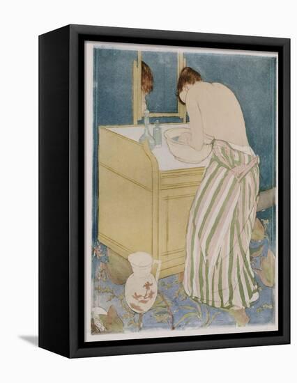 Woman Bathing, 1890-91-Mary Cassatt-Framed Stretched Canvas