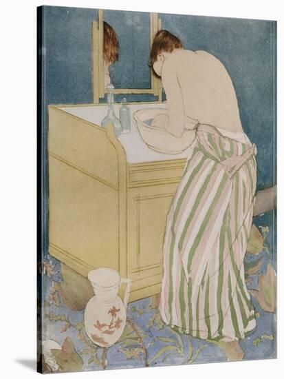 Woman Bathing, 1890-91-Mary Cassatt-Stretched Canvas