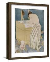 Woman Bathing, 1890-91-Mary Cassatt-Framed Giclee Print