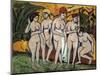 Woman Bathing, 1911-Ernst Ludwig Kirchner-Mounted Giclee Print