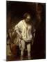 Woman Bathing in a Stream, 1654 (Oil on Panel)-Rembrandt van Rijn-Mounted Giclee Print