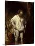 Woman Bathing in a Stream, 1654 (Oil on Panel)-Rembrandt van Rijn-Mounted Giclee Print