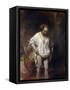 Woman Bathing in a Stream-Rembrandt van Rijn-Framed Stretched Canvas