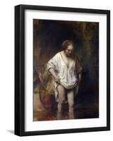 Woman Bathing in a Stream-Rembrandt van Rijn-Framed Giclee Print