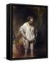 Woman Bathing in a Stream-Rembrandt van Rijn-Framed Stretched Canvas