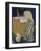 Woman Bathing-Mary Cassatt-Framed Giclee Print