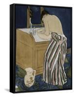 Woman Bathing-Mary Cassatt-Framed Stretched Canvas