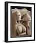 Woman Bearing Offering, Red Stoneware Statue, from Uttar Pradesh, Region of Mathura, India-null-Framed Giclee Print