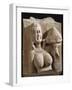 Woman Bearing Offering, Red Stoneware Statue, from Uttar Pradesh, Region of Mathura, India-null-Framed Giclee Print