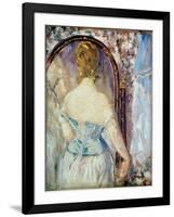 Woman before a Mirror, 1876-77-Edouard Manet-Framed Giclee Print