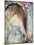 Woman before a Mirror, 1876-77-Edouard Manet-Mounted Giclee Print