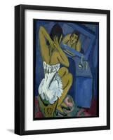 Woman before the Mirror, 1912-Ernst Ludwig Kirchner-Framed Giclee Print