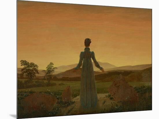 Woman before the Setting Sun, C. 1818-Caspar David Friedrich-Mounted Giclee Print