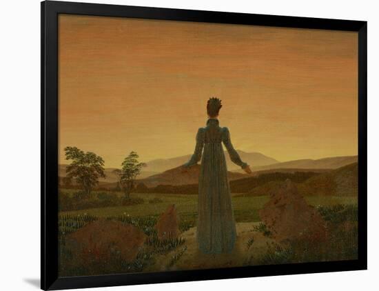 Woman before the Setting Sun, C. 1818-Caspar David Friedrich-Framed Giclee Print