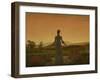 Woman before the Setting Sun, C. 1818-Caspar David Friedrich-Framed Premium Giclee Print