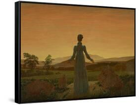 Woman before the Setting Sun, C. 1818-Caspar David Friedrich-Framed Stretched Canvas