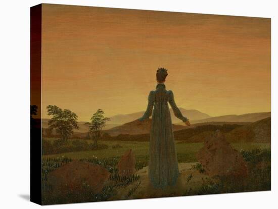 Woman before the Setting Sun, C. 1818-Caspar David Friedrich-Stretched Canvas